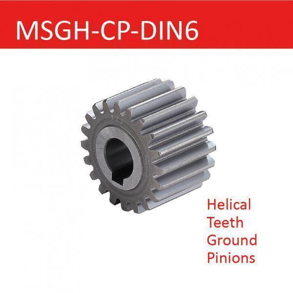 MSGH-CP-DIN6 Straight Teeth Ground Pinions