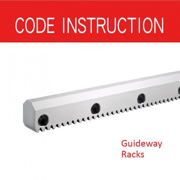 Guideway Rack Code Instruction