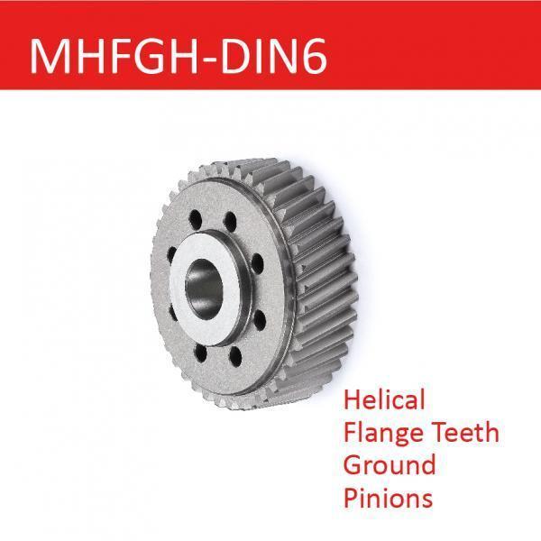 MHFGH-DIN6 Series -- Helical Flange Tooth Ground Pinions