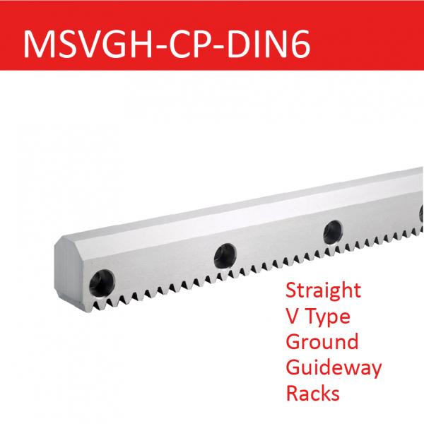 MSVGH-CP-DIN6 Straight V Type Ground Guideway Racks