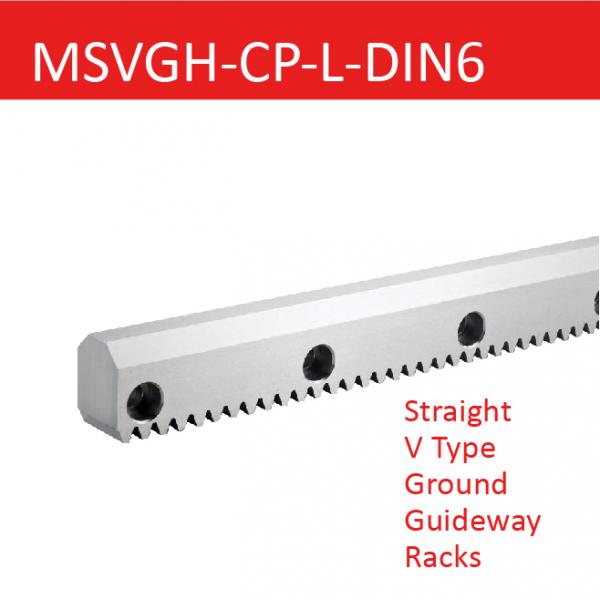 MSVGH-CP-L-DIN6 Straight V Type Ground Guideway Racks